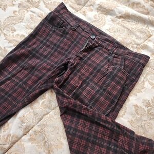 Plaid Skinny Pants Sz 32